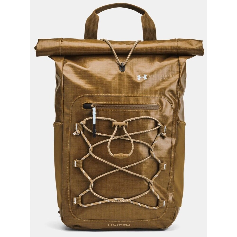 Under Armour UA Summit Small Backpack Coyote Camel Brown Waterproof $140 NEW